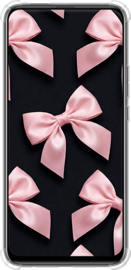 Силіконовий протиударний с посиленими кутами чехол Coquette Ribbons Dark Coquette для Huawei Y9 Prime 2019 - 6767sp-1736 изображение 