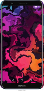 3D пластиковий матовий чехол № 5386 для Huawei P Smart - 5386m-1346 изображение 