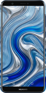 3D пластиковый матовый чехол Liquid Chrome для Huawei P Smart - 6781m-1346 изображение 