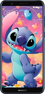 2D пластиковый чехол Стич 2 для Huawei P Smart - 6371t-1346 изображение 