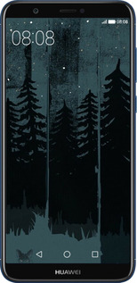 2D пластиковый чехол Лиса и ночной лес для Huawei P Smart - 6481t-1346 изображение 