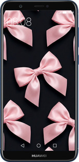 Силіконовий чехол Coquette Ribbons Dark Coquette для Huawei P Smart - 6767u-1346 изображение 
