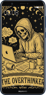2D пластиковый чехол The Overthinker для Huawei P Smart - 6774t-1346 изображение 
