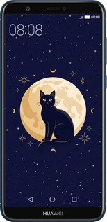 2D пластиковый чехол Cute Cat Celestial/Witchy для Huawei P Smart - 6787t-1346 изображение 