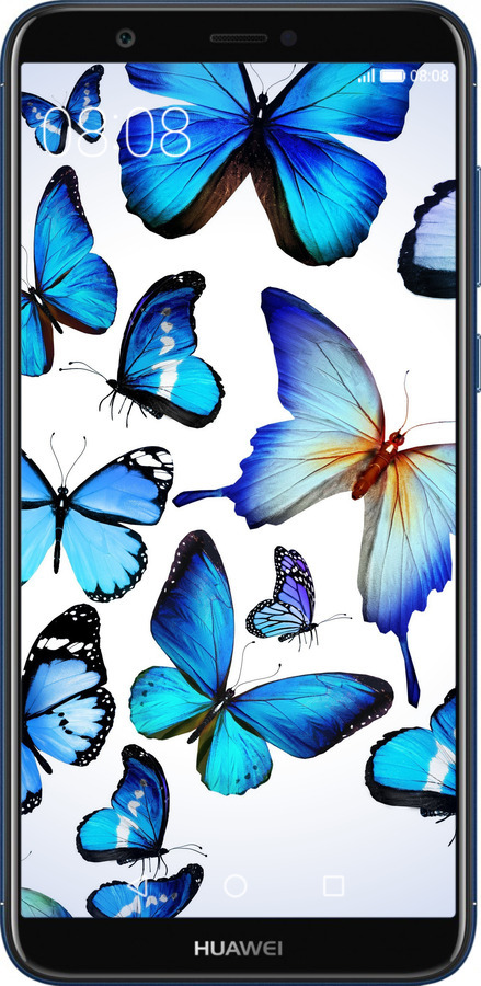 2D пластиковий чехол Метелики для Huawei P Smart - 6023t-1346 изображение 