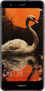 Силіконовий чехол Лебідь для Huawei P10 Lite - 5964u-896 изображение 