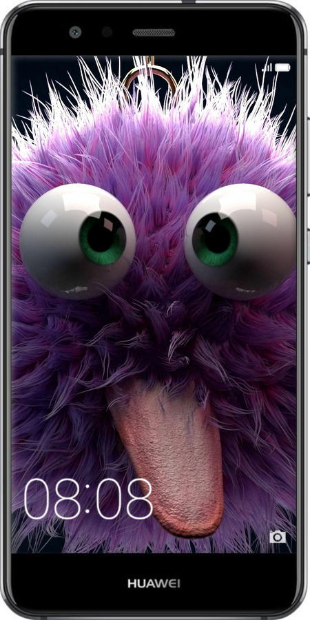 Силиконовый чехол Пушистик для Huawei P10 Lite - 6017u-896 изображение 