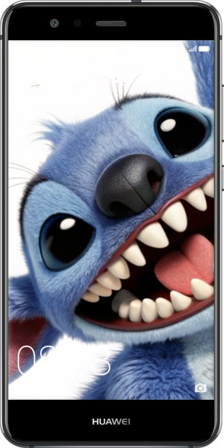 Силиконовый чехол Стич для Huawei P10 Lite - 6684u-896 изображение 