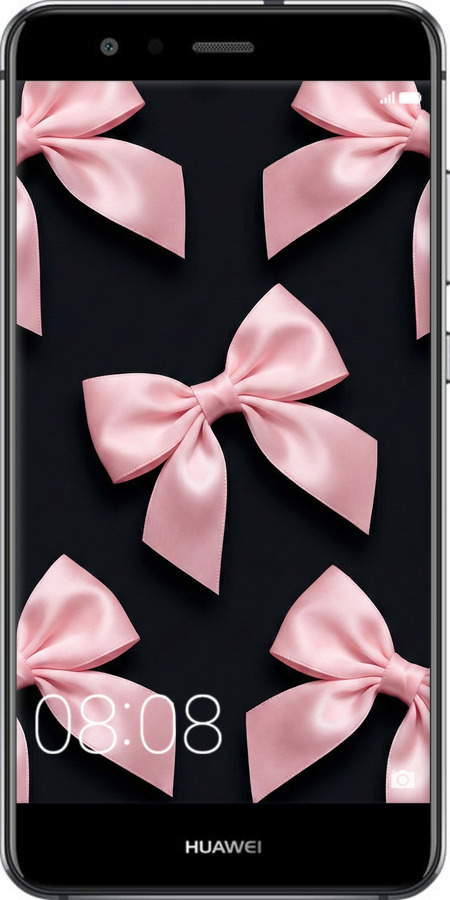 Силиконовый чехол Coquette Ribbons Dark Coquette для Huawei P10 Lite - 6767u-896 изображение 