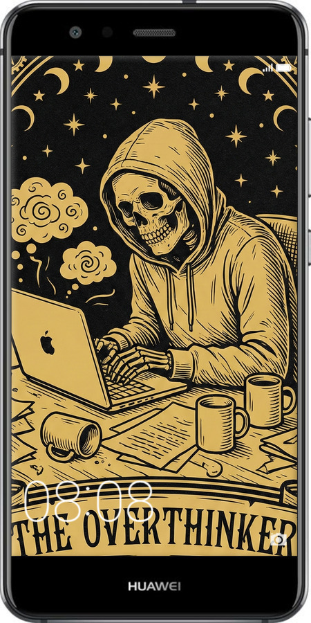 Силиконовый чехол The Overthinker для Huawei P10 Lite - 6774u-896 изображение 
