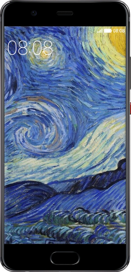 2D пластиковий чехол «Зоряна ніч» Вінсента Ван Гога для Huawei P10 Plus - 6433t-963 изображение 