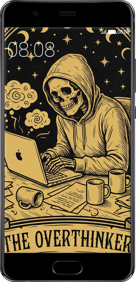 2D пластиковый чехол The Overthinker для Huawei P10 Plus - 6774t-963 изображение 