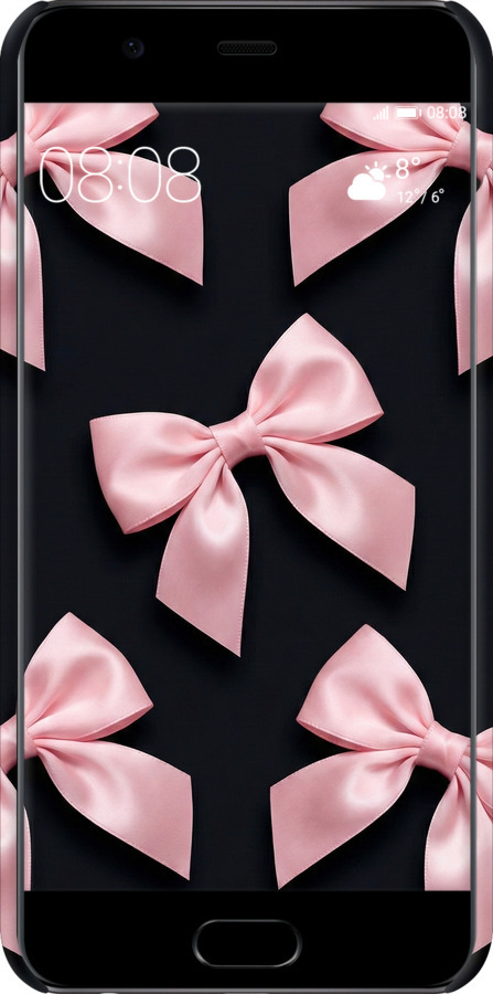 3D пластиковый матовый чехол Coquette Ribbons Dark Coquette для Huawei P10 - 6767m-780 изображение 