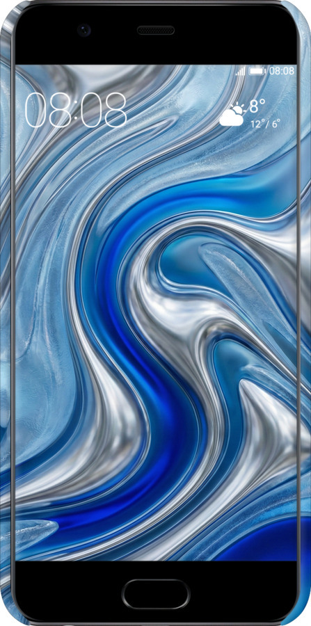 3D пластиковый матовый чехол Liquid Chrome для Huawei P10 - 6781m-780 изображение 