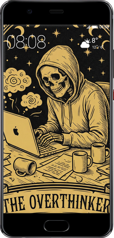2D пластиковий чехол The Overthinker для Huawei P10 - 6774t-780 изображение 