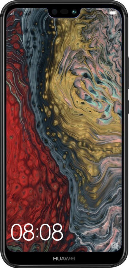 TPU чехол Із зображенням абстрактного живопису для Huawei P20 Lite - 6530b-1410 изображение 