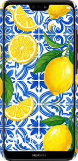 3D пластиковый матовый чехол Grocery Girl Italian Summer для Huawei P20 Lite - 6766m-1410 изображение 