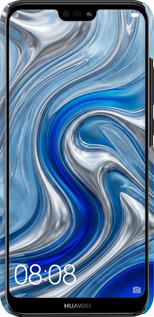 3D пластиковый матовый чехол Liquid Chrome для Huawei P20 Lite - 6781m-1410 изображение 