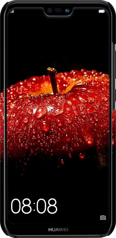 3D пластиковий матовий чехол Яблуко для Huawei P20 Lite - 6022m-1410 изображение 