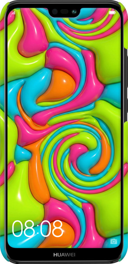 3D пластиковый матовый чехол Y2K Jelly Dream для Huawei P20 Lite - 6780m-1410 изображение 