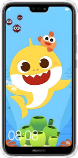 Силикон с усиленными углами чехол Бейби Шарк для Huawei P20 Lite - 6303sp-1410 изображение 