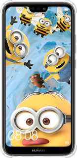 Силикон с усиленными углами чехол Миньоны для Huawei P20 Lite - 6386sp-1410 изображение 