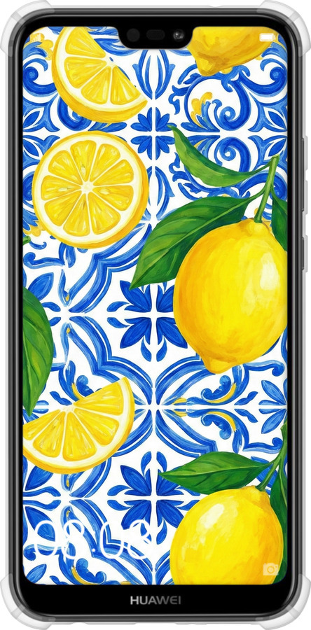 Силикон с усиленными углами чехол Grocery Girl Italian Summer для Huawei P20 Lite - 6766sp-1410 изображение 