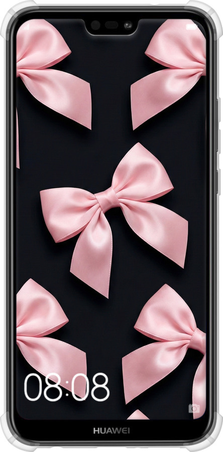 Силикон с усиленными углами чехол Coquette Ribbons Dark Coquette для Huawei P20 Lite - 6767sp-1410 изображение 