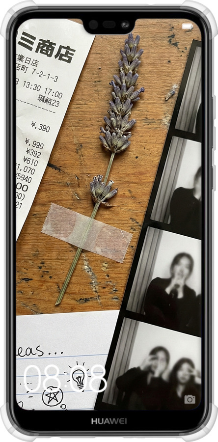 Силикон с усиленными углами чехол Aesthetic Scrapbook Collage для Huawei P20 Lite - 6773sp-1410 изображение 