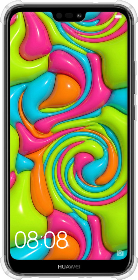 Силикон с усиленными углами чехол Y2K Jelly Dream для Huawei P20 Lite - 6780sp-1410 изображение 