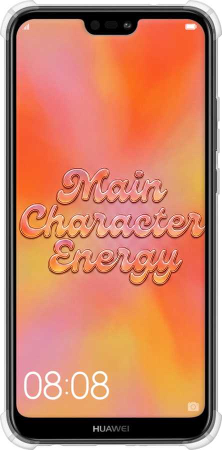 Силикон с усиленными углами чехол Aura Gradient Main Character Energy Aesthetic Y2K для Huawei P20 Lite - 6783sp-1410 изображение 