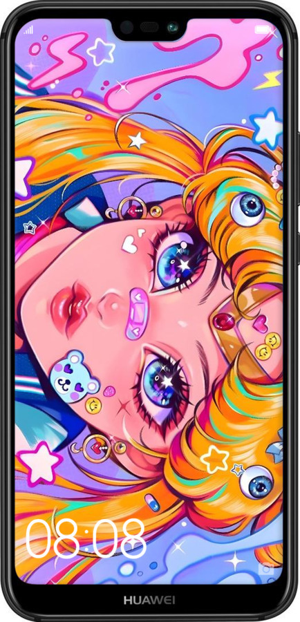 2D пластиковий чехол Сейлор Мун 4 для Huawei P20 Lite - 6353t-1410 изображение 