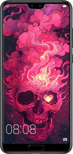 TPU чехол Череп арт для Huawei P20 Pro - 6385b-1470 изображение 