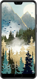 TPU чехол С изображением лесного пейзажа для Huawei P20 Pro - 6548b-1470 изображение 