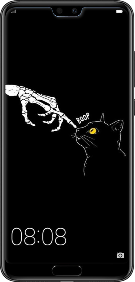 TPU чехол Кошка для Huawei P20 Pro - 6505b-1470 изображение 