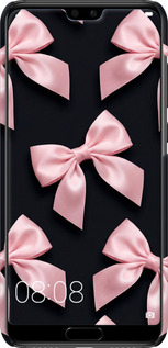 3D пластиковый матовый чехол Coquette Ribbons Dark Coquette для Huawei P20 Pro - 6767m-1470 изображение 