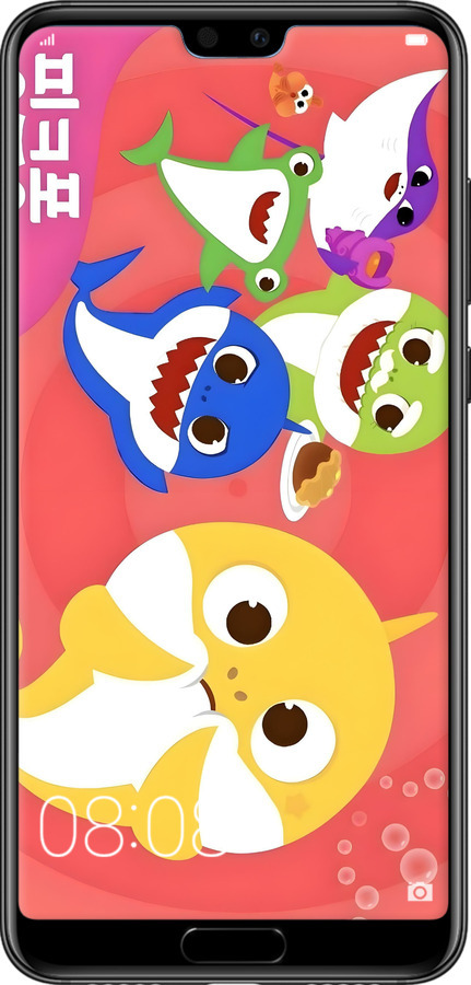 2D пластиковий чехол Бейби Шаркс для Huawei P20 Pro - 6305t-1470 изображение 