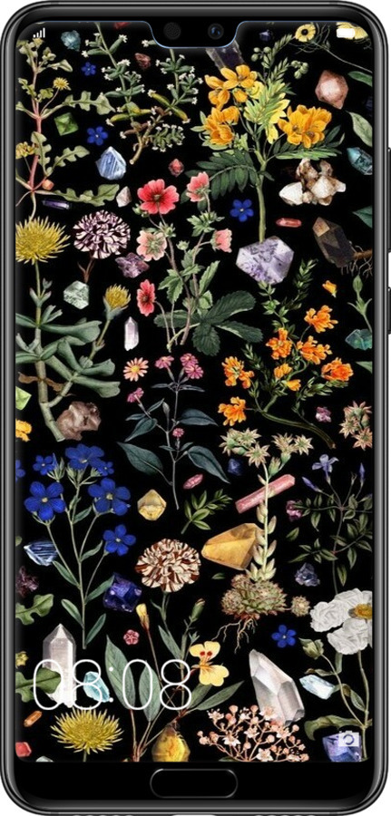 2D пластиковый чехол С цветами для Huawei P20 Pro - 6422t-1470 изображение 