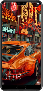 TPU чехол Порше для Huawei P20 - 6334b-1396 изображение 