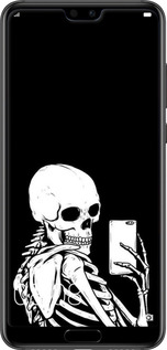 TPU чехол Скелет робить Selfie для Huawei P20 - 6535b-1396 изображение 