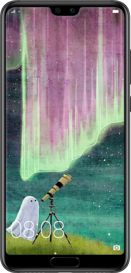 TPU чехол Привидение и звезды для Huawei P20 - 6443b-1396 изображение 