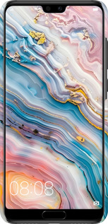 3D пластиковый матовый чехол Мрамор красивый для Huawei P20 - 6376m-1396 изображение 