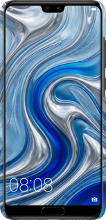 3D пластиковый матовый чехол Liquid Chrome для Huawei P20 - 6781m-1396 изображение 