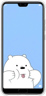 Силіконовий протиударний с посиленими кутами чехол Милий ведмедик для Huawei P20 - 6357sp-1396 изображение 