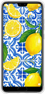 Силіконовий протиударний с посиленими кутами чехол Grocery Girl Italian Summer для Huawei P20 - 6766sp-1396 изображение 