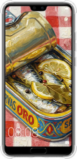 Силіконовий протиударний с посиленими кутами чехол Vintage Sardine Tin Phone для Huawei P20 - 6772sp-1396 изображение 