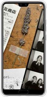 Силикон с усиленными углами чехол Aesthetic Scrapbook Collage для Huawei P20 - 6773sp-1396 изображение 