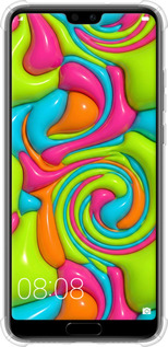 Силикон с усиленными углами чехол Y2K Jelly Dream для Huawei P20 - 6780sp-1396 изображение 