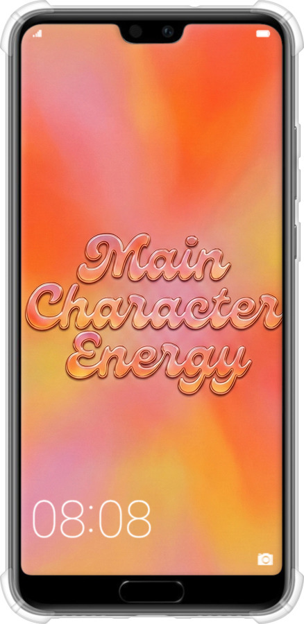 Силіконовий протиударний с посиленими кутами чехол Aura Gradient Main Character Energy Aesthetic Y2K для Huawei P20 - 6783sp-1396 изображение 