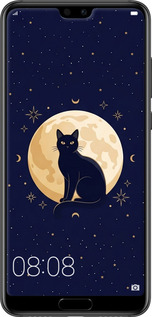 2D пластиковий чехол Cute Cat Celestial/Witchy для Huawei P20 - 6787t-1396 изображение 